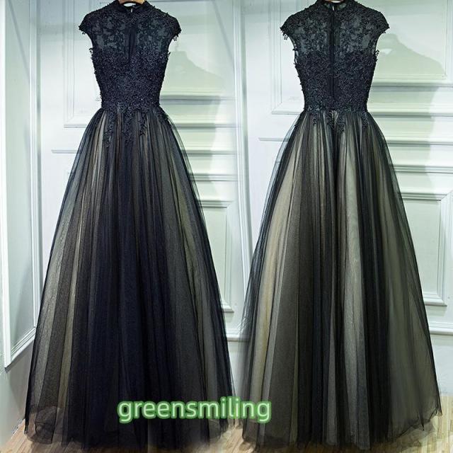 カラードレス ロングドレス ブラック ハイネック パーティードレス ウェディングドレス ウエディングドレス 結婚式 二次会 花嫁 演奏会 発表会 イブニングドレス