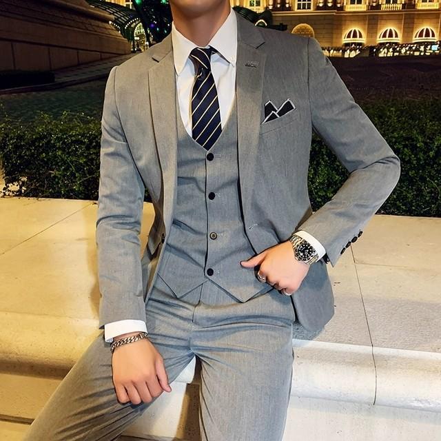 3ピーススーツ メンズ タキシード パーティー 結婚式 紳士服 フォーマル スーツ 3点セット 20代 30代 40代 ホワイトスーツ ビジネス_11