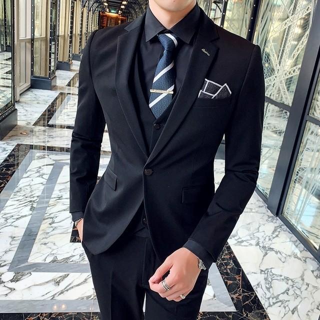 3ピーススーツ メンズ タキシード パーティー 結婚式 紳士服 フォーマル スーツ 3点セット 20代 30代 40代 ホワイトスーツ ビジネス_9