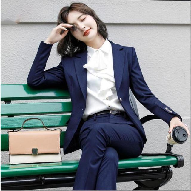 スーツセット レディース パンツセット スカートセット 20代30代40代 事務服 フォーマル 細身シルエット 制服OL ビジネス 入学式 卒業式 通勤_6