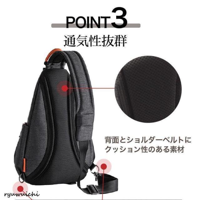 ボディバッグ メンズ 50代 ボディーバッグ メンズリュック ワンショルダーバッグ リュック ショルダーバッグ 大きめ 大容量 撥水 40代 レディース きれいめ_10