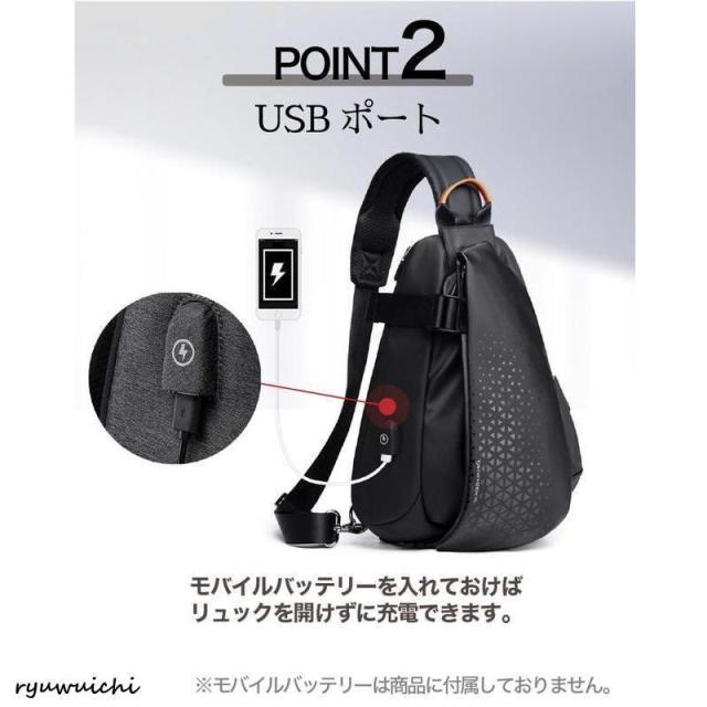 ボディバッグ メンズ 50代 ボディーバッグ メンズリュック ワンショルダーバッグ リュック ショルダーバッグ 大きめ 大容量 撥水 40代 レディース きれいめ_9