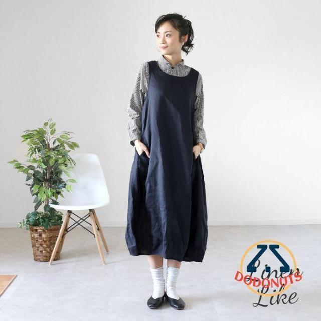 dgy 衣装 D8161 ディージーワイ 通信販売 春 春夏 ゆったり 途轍も無い大きさ レディース 成年者 麻100% リネン 前掛けスコート