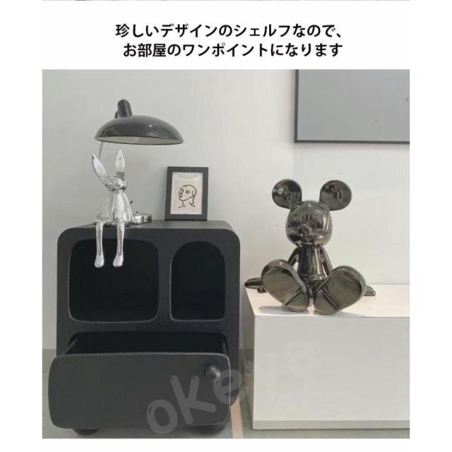 ベッドサイドテーブル 韓国インテリア キャビネット 北欧 おしゃれ かわいい 韓国 韓国インテリア 完全品 コンパクト マガジンラック ホワイト 引き出し_5