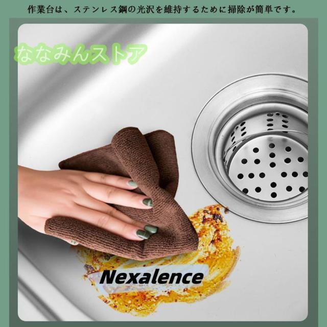 壁掛け式キッチンシンクシンク流し台 ガーデン304ステンレス製1槽洗面台 シングルボウルシンク 簡易シンク 家庭用大容量自立型野菜シンクワークステーションスタ_5