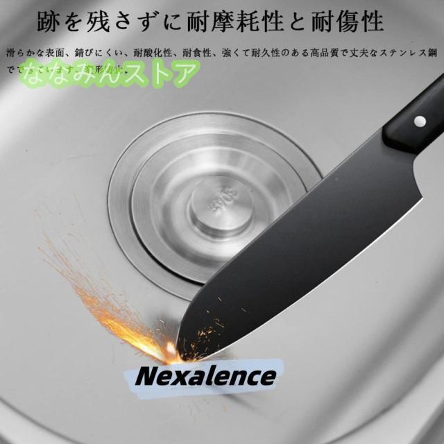 壁掛け式キッチンシンクシンク流し台 ガーデン304ステンレス製1槽洗面台 シングルボウルシンク 簡易シンク 家庭用大容量自立型野菜シンクワークステーションスタ_6