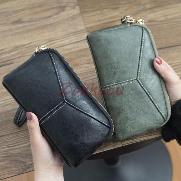 牛革　本革　長財布 レディース 小銭入れ　カード入れ　サイフ　おしゃれ wallet コンパクト　安い レザーサイフ　人気　大容量　可愛い