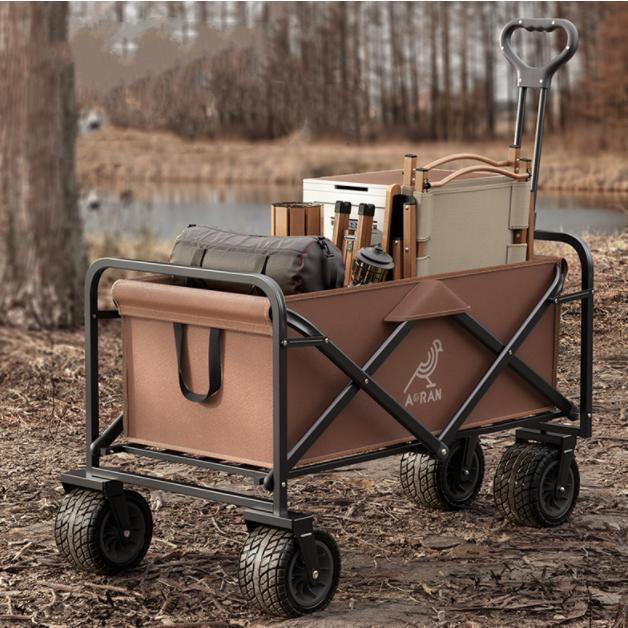 アウトドア ワゴン カーゴ キャリーカート 100L150L キャンプ用品 キャンピングカート ピクニックテーブル テーブルボード付き 折りたたみ式_2