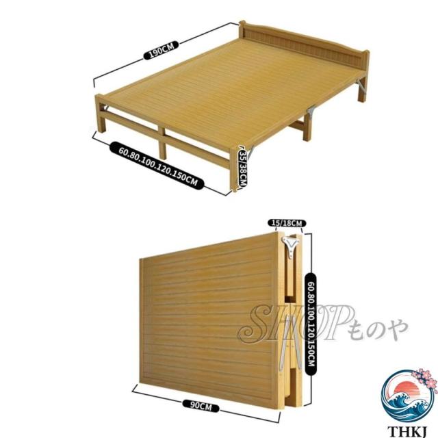 すのこ ベッド 竹製 折り畳み 竹 折りたたみ 耐荷重180KG THKJ 簡易 シングル 組み立て不要 柔らかく 強く 耐久性 がありま 人気 おしゃれ 快適 使いやすい_1