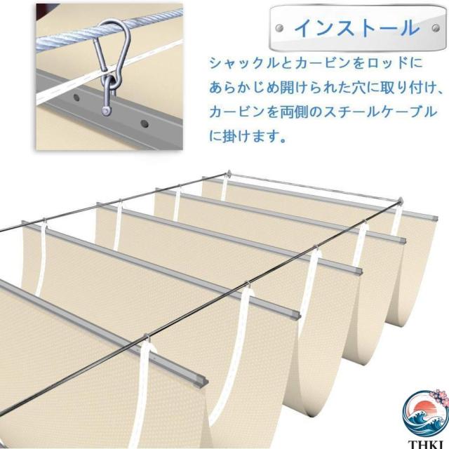 日除け サンシェード 大型 庭 シェードセイル ガゼボ THKJ 庭テント カーポート シェード 屋根 1-15m 格納式ウェーブ 人気 おしゃれ 快適 使いやすい_8