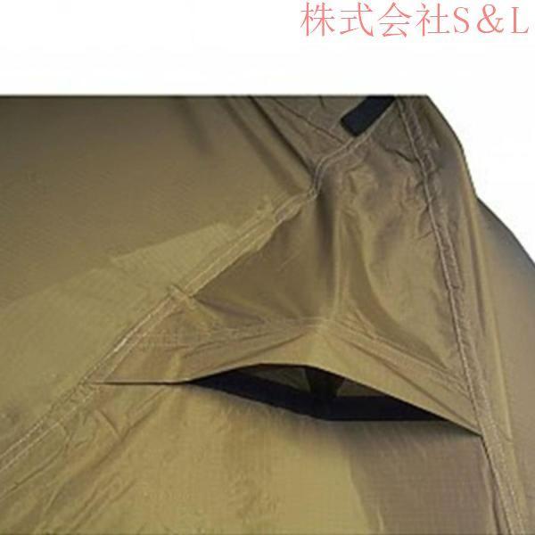 コットテントパップテントキャンプテントソロ テント バックパッキングテント ポール&amp;レインフライ付き １人用米軍用数秒でセットアップ_3