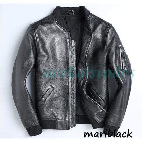 レザージャケット メンズジャケット ライダース ジャケット 羊革 黒ラム革?牛革 シングル ダブル ショート丈 バイクジャケットブルゾン MA-1