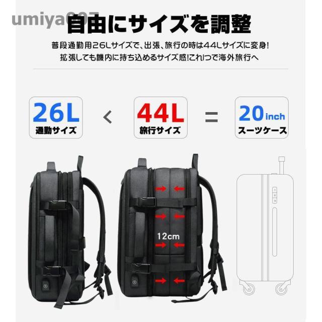 リュックサック ビジネスリュック 大容量 黒 防水 軽量 50代 メンズ40代高級 4 3 人気 通勤 通学 レディース 薄型  デイバッグ 出張 旅行 ポート_1
