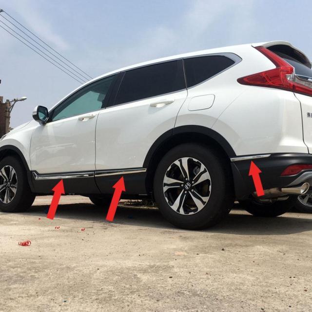 ホンダ CR-V サイドドアガーニッシュ ドアロアガードモール トリム プロテクター パーツ カスタム アクセサリー ドレスアップ 専用 外装_1
