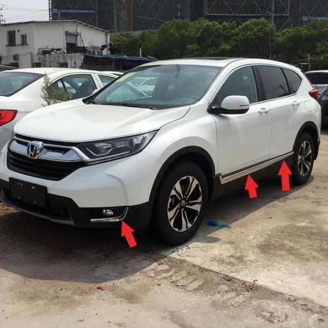 ホンダ CR-V サイドドアガーニッシュ ドアロアガードモール トリム プロテクター パーツ カスタム アクセサリー ドレスアップ 専用 外装_2