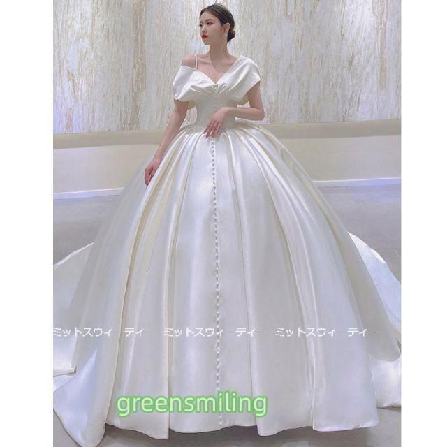 ウェディングドレス プリンセスラインドレス ウエディングドレス 二次会 花嫁 パーティードレス 披露宴 ブライダル 結婚式 ロングドレス 演奏会 ゴージャス