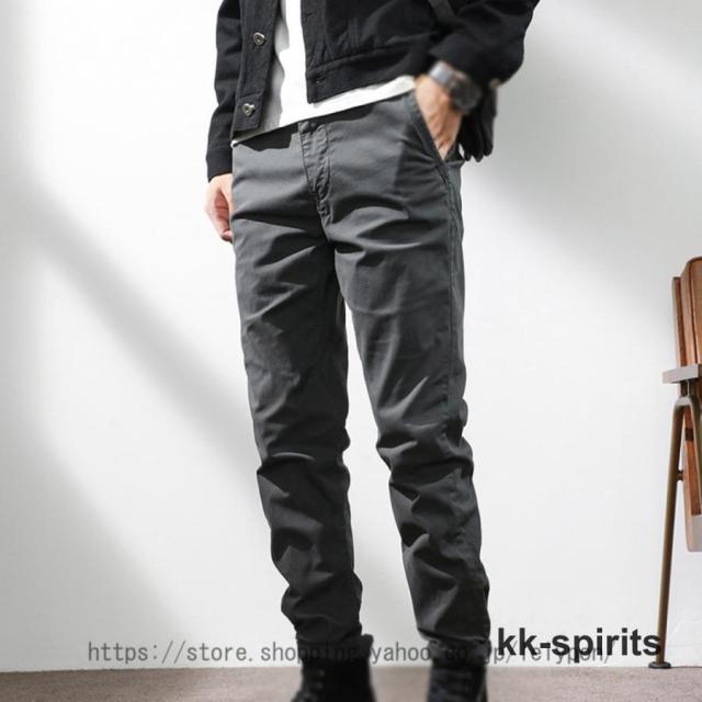 チノパン テーパードチノパン チノパン テーパードチノ メンズ テーパード サルエル チノパン チノテーパードパンツブラック カーキ グレー 黒 灰