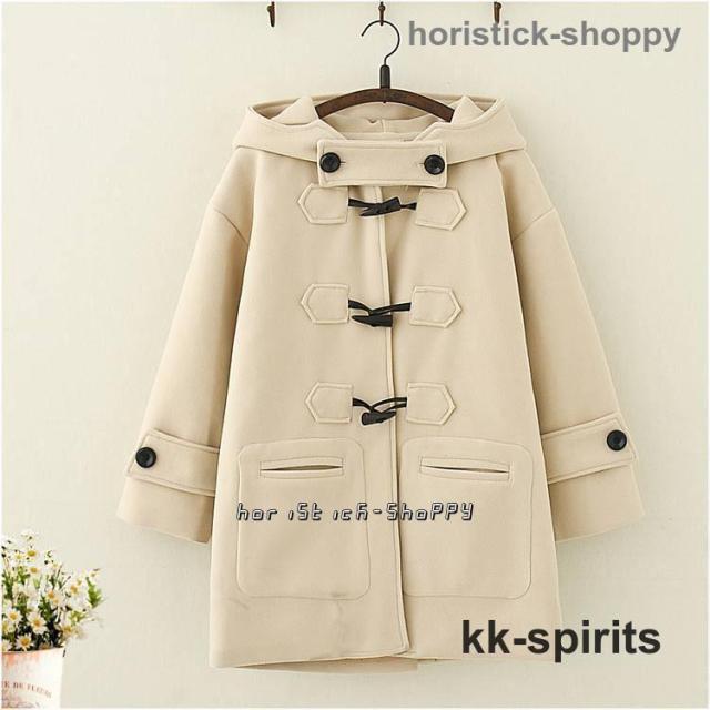 ダッフルコート レディース 冬 ミディアム丈 長袖 フード付き 無地 シンプル アウター レディース 通勤服 デート服 秋 冬 冬新作 韓国ファッション 学生