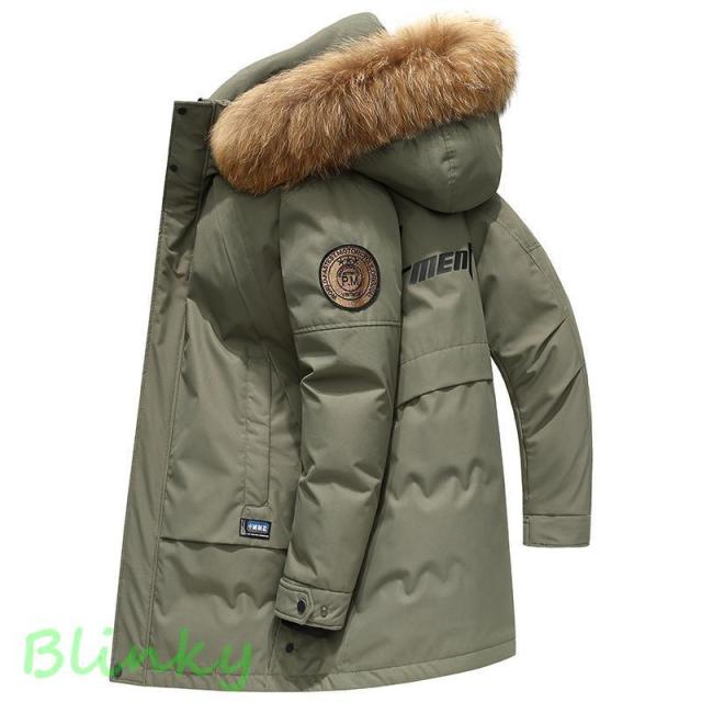 ダウンジャケット メンズ ロング メンズ大きいサイズ ファー付き 防寒着 メンズ ダウン アウター メンズ コート メンズ アウター マウンテンダウンジャケット