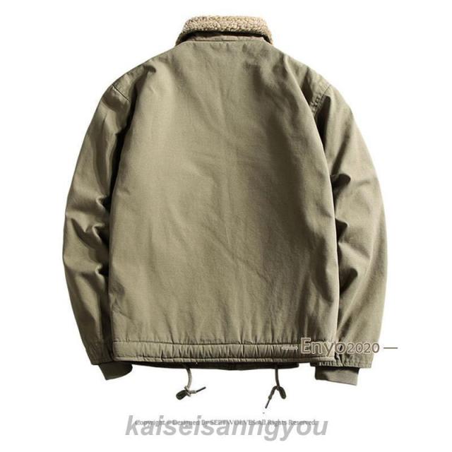 品質 デッキジャケット N-1 ボアジャケット メンズ U.S.NAVY 米海軍 裏起毛 裏ボア U.S.N ミリタリー ジャンパー