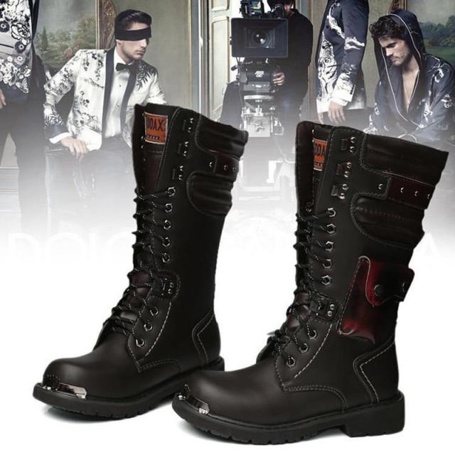 バイクブーツ 革ブーツ ロングブーツ メンズシューズ イヤー ライディングブーツ ステージ用靴 かっこいい
