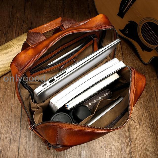 高級感 メンズバッグ ヌメ革 リュックサック ディパック バックパック 牛革 レザー A4対応 14インチ 通勤通学 ARBB-1622 高級感 メンズバッグ 本革 ヌメ革 リュックサック ディパック バック