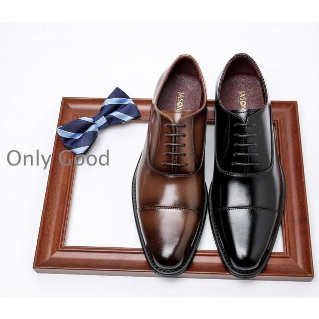 ビジネスシューズ 牛革 本革 シューズ 革靴 紳士靴 ストレートチップ 内羽根 結婚式 通勤 おしゃれ メンズ 24.5~28.5