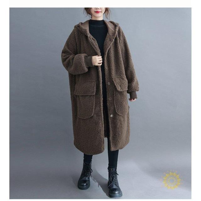 ボアコート フリースコート ブルゾン ロング キルティングコート 羽織り レディース ゆったり ボア 防寒 冬 40代 アウター 体型カバー 大きいサイズ 無地