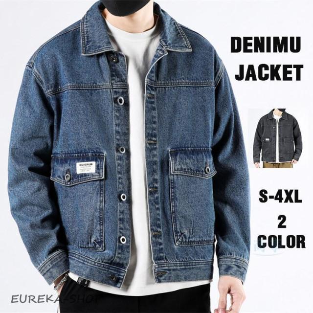 デニムジャケット メンズ ジージャン ジャケット Gジャン ブルゾン 防寒 おしゃれ 大きいサイズ 秋服 冬服