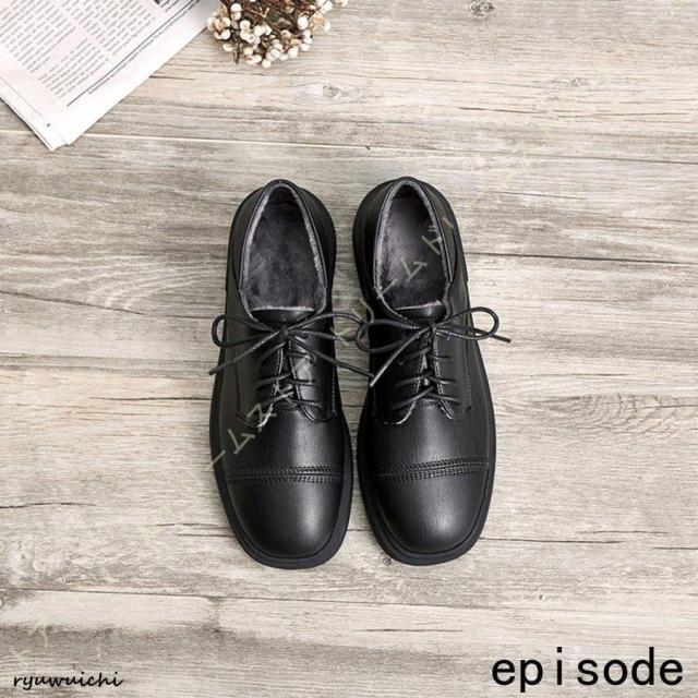 レースアップシューズ おじ靴 オックスフォードシューズ レディース 革靴 かかと踏める 通勤靴 通学靴 紐靴 レザーシューズ 黒 カジュアル 春夏