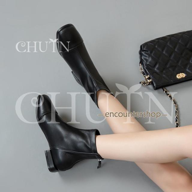 ブーティー歩きやすいショートブーツレディースブーツ ブーティー大きいサイズ ローヒールショートブーツ内ボア靴 美脚ショートブーツ足が疲れない 通勤?26.5cm