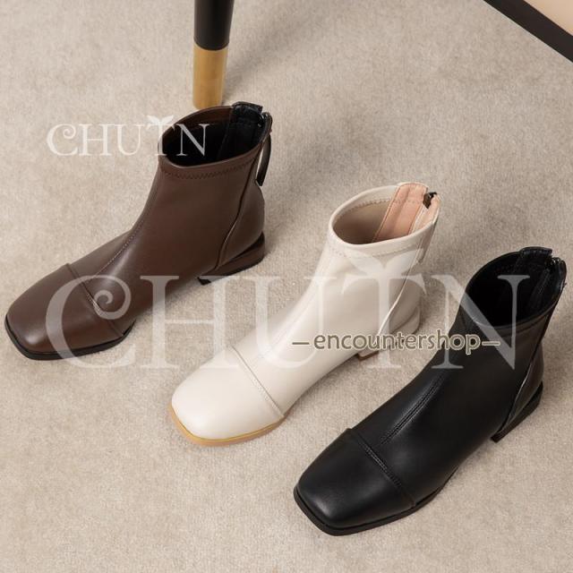 ブーティー歩きやすいショートブーツレディースブーツ ブーティー大きいサイズ ローヒールショートブーツ内ボア靴 美脚ショートブーツ足が疲れない 通勤?26.5cm