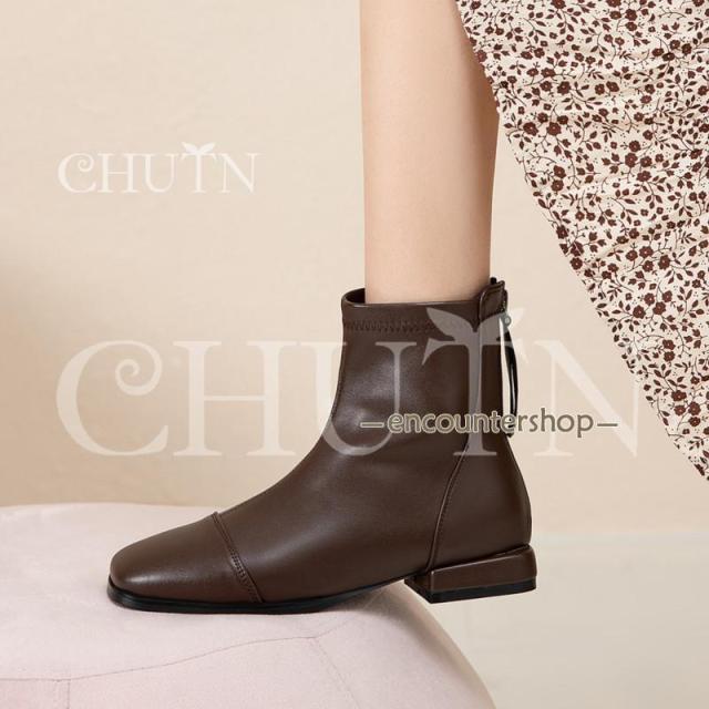 ブーティー歩きやすいショートブーツレディースブーツ ブーティー大きいサイズ ローヒールショートブーツ内ボア靴 美脚ショートブーツ足が疲れない 通勤?26.5cm