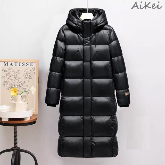 ダウンジャケット メンズ 大きいサイズ 光沢 ロング 軽量 おしゃれ フード ブランド 防寒着 暖かい アウター メンズ コート メンズダウンコート 冬