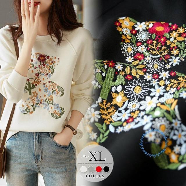 トレーナー レディース トップス 30代 40代 50代 上品 秋 冬 大人 美人 大きいサイズ ホワイト グレー ブラック レッド 楽ちん/[ctl23]