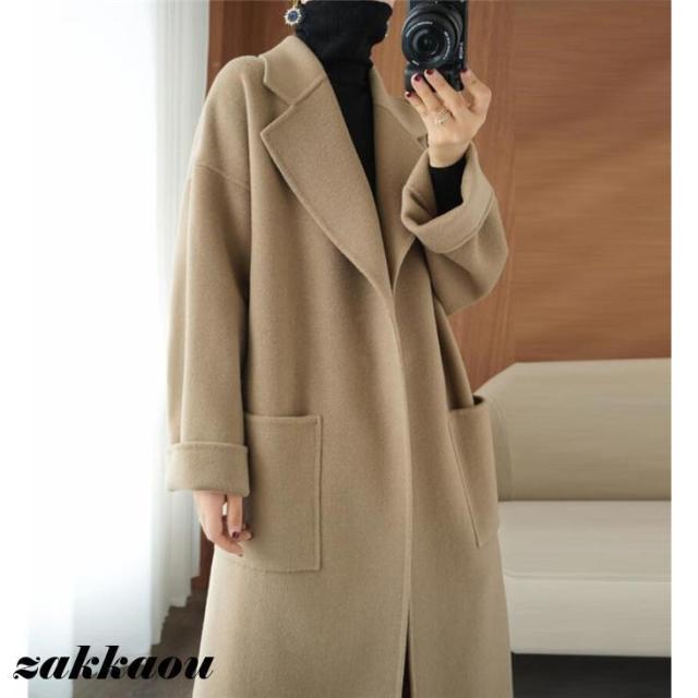 ウールコート レディース スーパーロングコート コート 冬 通勤 ロング丈 チェスターコート オーストラリアウール スプリング