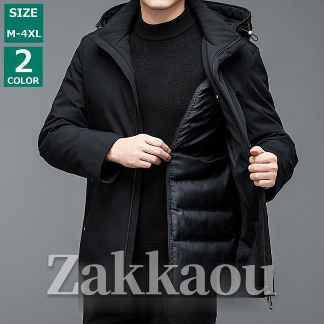 メンズ ジャケット ダウン アウター フード 暖かい 合わせやすい シンプル おしゃれ