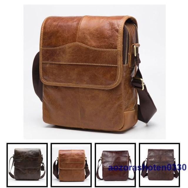 本革 メッセンジャーバッグ ショルダーバッグメンズ 斜めがけ 2way ビジネスバッグ カバン 牛革 通勤通学 カジュアル アウトドア
