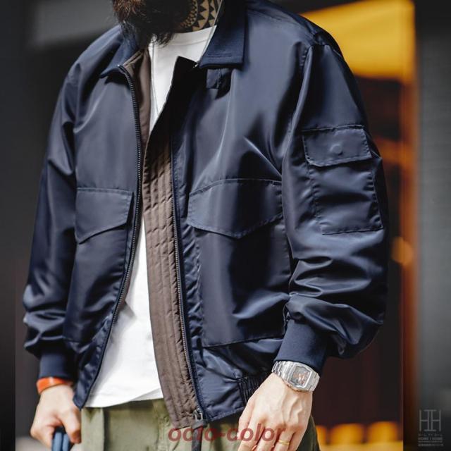 G-8フライトジャケット メンズ 大きいサイズ ナイロン おしゃれ G-8（WEP）フライトジャケット モッズコート ミリタリージャケット 防風 ジャンパー