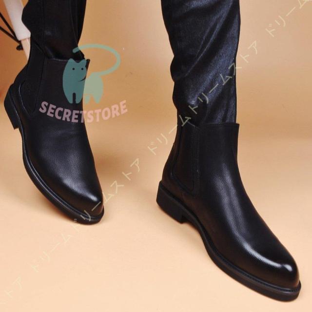 ビジネスシューズ サイドゴアブーツ 革靴 紳士靴 メンズ ドレスシューズ ブーツ ショートブーツ 本革 紳士 シューズ 靴 皮靴 結婚式 履きやすい 冠婚葬祭