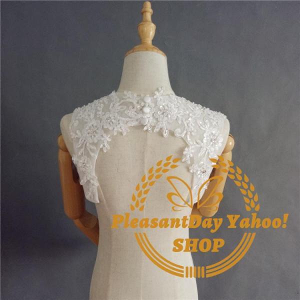 ウエディングボレロ レース ブライダル 結婚式 花嫁 挙式 ウエディング小物 二次会 ウェディングドレスアレンジ お色直し 披露宴 前撮り 付け襟 付け袖
