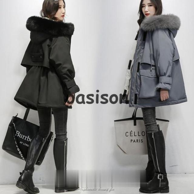 中綿ダウンジャケット レディース コート 冬服 ジャケット コート カジュアル 暖かい フェイクファー付き フード付 アウター 防風 防寒 通勤