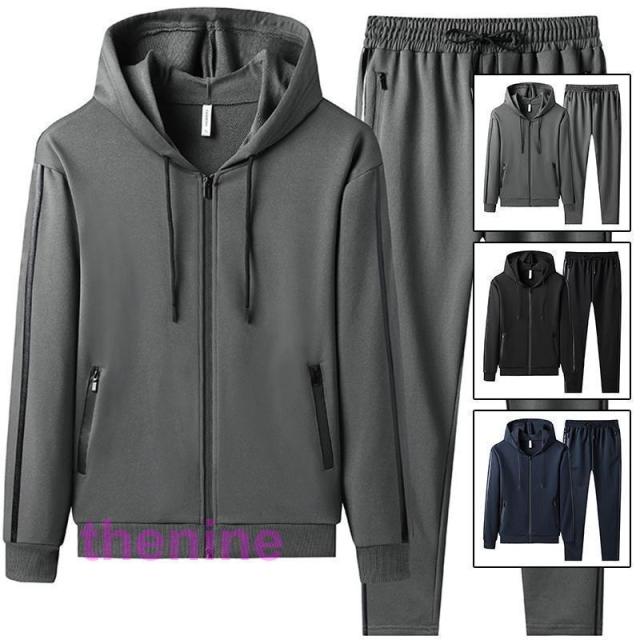 セットアップ メンズ ランニング 上下セット 春秋 スウェット パーカー ジップアップ ジャケット パンツ オシャレ ジャージ スポーツウェア