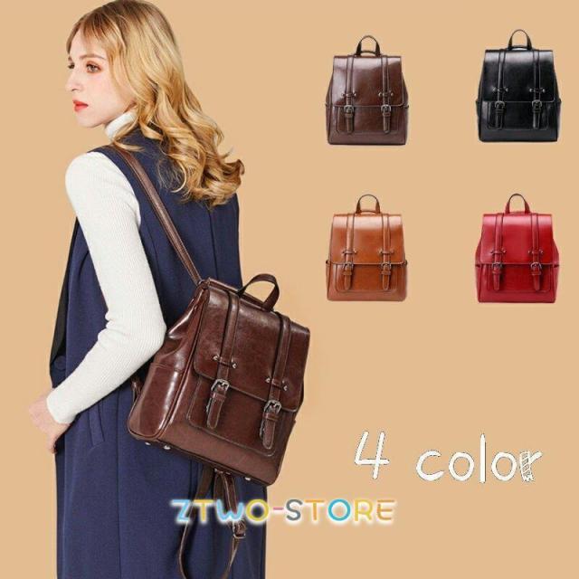 母の日 大容量 バックパック 女子 軽量 通学 リュックサック革 かわいい レディース 通勤 おしゃれ 無地 リュック