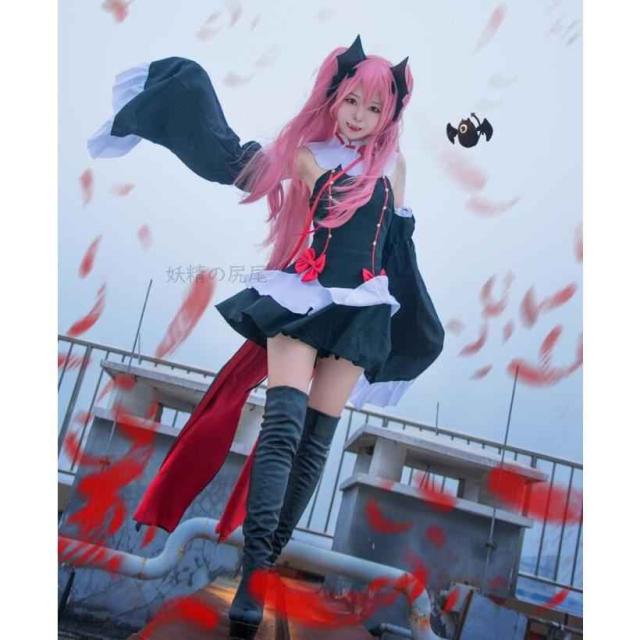 コスプレ衣装 メイド服 上下セット ワンピース 長袖ウィッグ 靴コスチューム 振袖ハロウィン クリスマス パーティー 変装 仮装トレーリング全店二点送料無料