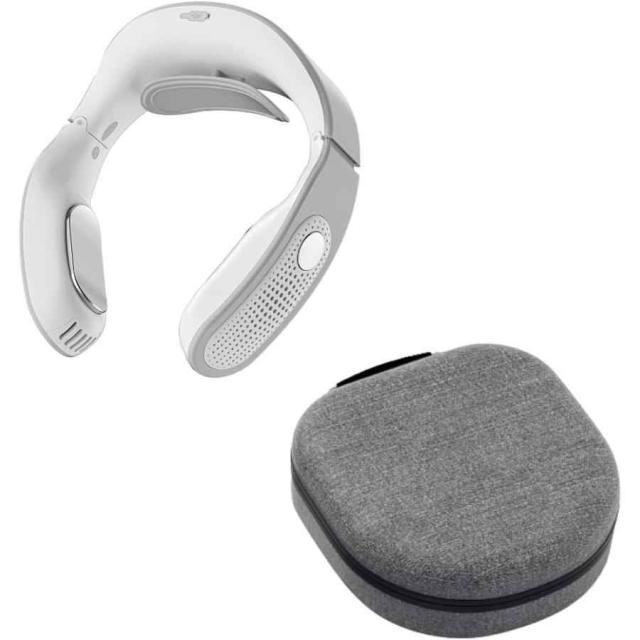 ネッククーラー QOOLA 冷却プレート ネックヒーター 3000mAh ポーチ付き( ホワイト) 父の日 ギフト