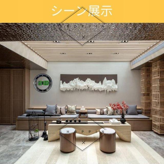 掛け時計 LED掛け時計 壁掛け時計 LED 時計 自動調光 明るさ調節 電子時計 ライト 温度計 日付 デジタル インテリア_14