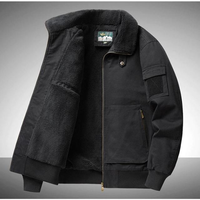 ミリタリージャケット メンズ ボアジャケット ma-1 ma1 ジャンパー トラックジャケット アウター 厚手 綿入り 防寒着 秋冬 秋物_12