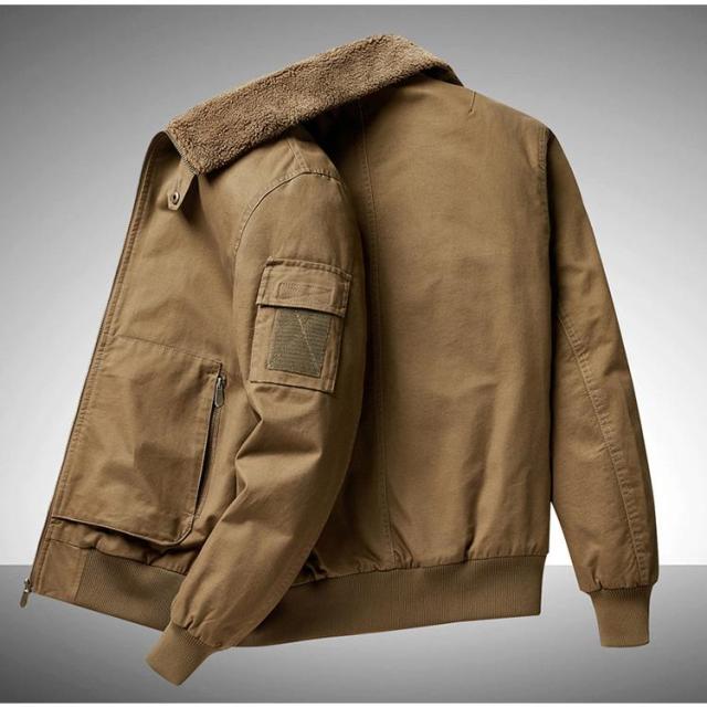 ミリタリージャケット メンズ ボアジャケット ma-1 ma1 ジャンパー トラックジャケット アウター 厚手 綿入り 防寒着 秋冬 秋物_17