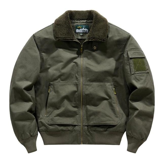 ミリタリージャケット メンズ ボアジャケット ma-1 ma1 ジャンパー トラックジャケット アウター 厚手 綿入り 防寒着 秋冬 秋物_7